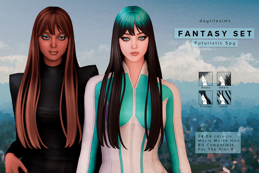 Скриншот мода Прическа Futuristic Spy Hair